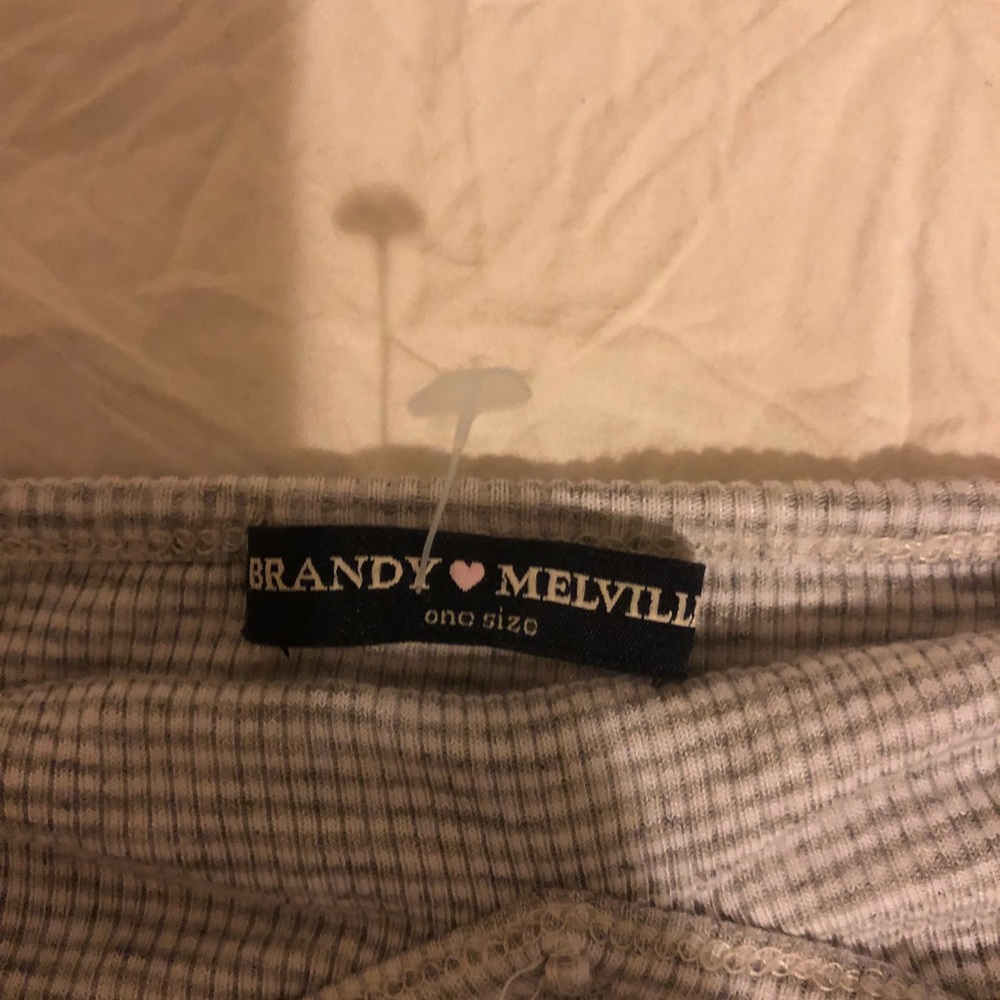 Brandy Melville Grey Stripe Tank Top OS